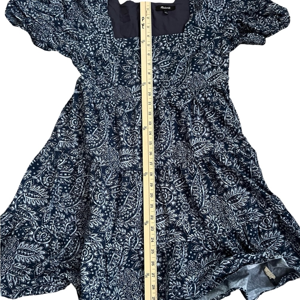 Madewell Puff Sleeve Mini Dress - Picture 12 of 13